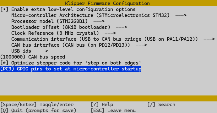 Setup Klipper for Manta M8P v1.1 CAN