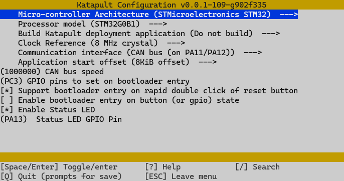 Setup Katapult for Manta M8P v1.1